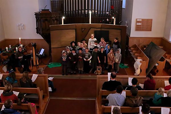 Sonntagschulweihnachten 2017 Kirche Krummenau